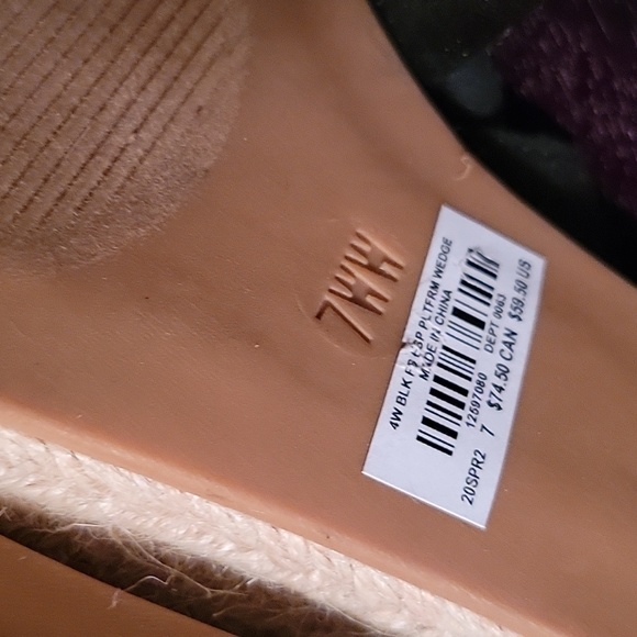 Torrid black ankle wrap espadrilles size 7WW - Picture 7 of 8